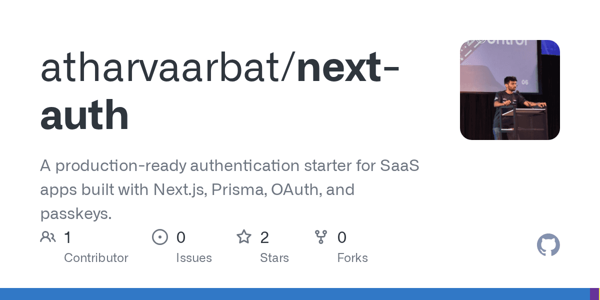 SaaS Auth Starter preview